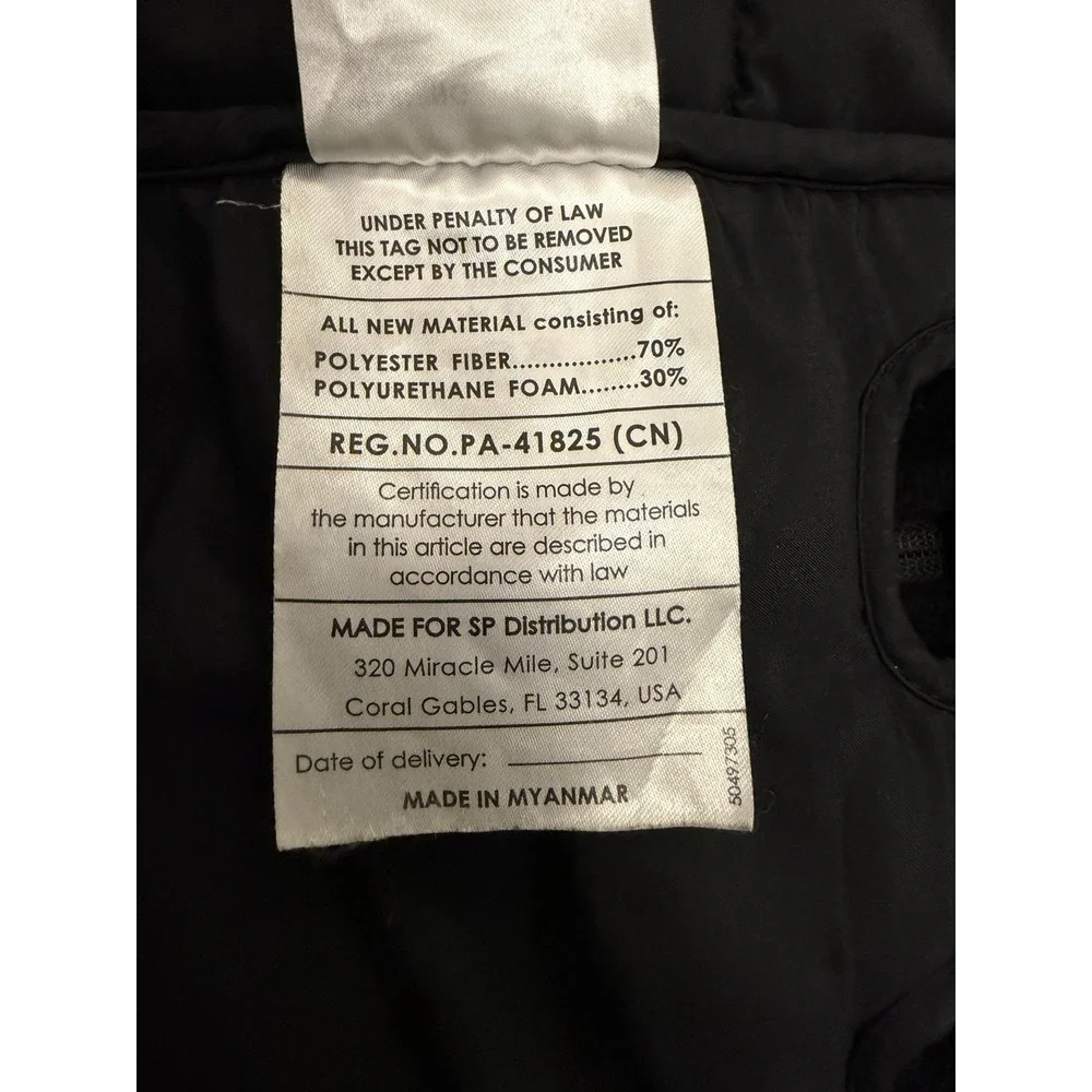 Doona Black Infant Stroller Footmuff Padded Faux Fur Line Zip Closure Cozy Cover